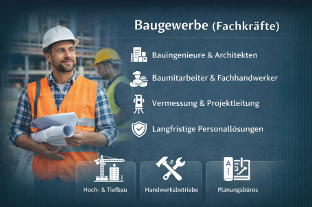 Personalvermittlung für Fachkräfte im Baugewerbe
