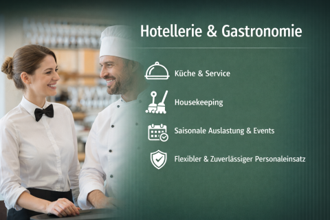 Arbeitnehmerüberlassung für Gastronomie und Hotellerie