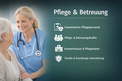 Arbeitnehmerüberlassung für Pflege und Betreuung